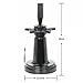 FUTAI Strong Grip Suction Cup Mannequin Head Stand Adjustable Wig Holder with Stable Vacuum Base Perfect for Hairdresser Tabletop Styling Braiding Practice Salon Display Fits All Styrofoam Foam Canvas Heads
