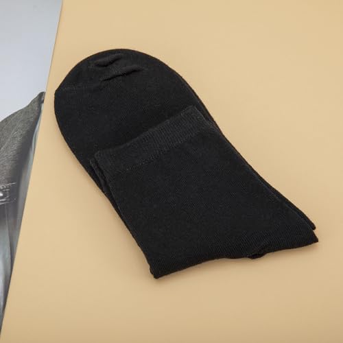 Dress Socks for Women and Men, Breathable Comfortable Crew Socks, 3 Pack4