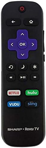 Miniatura 2 de Funai Original Sharp Roku TV Remote Netflix, Hulu, Vudu y Sling HS-RCRUS-20 HSRCRUS20 LC-50LBU711U LC-55LBU711U LC50LBU711U LC55LBU711U (renovado)