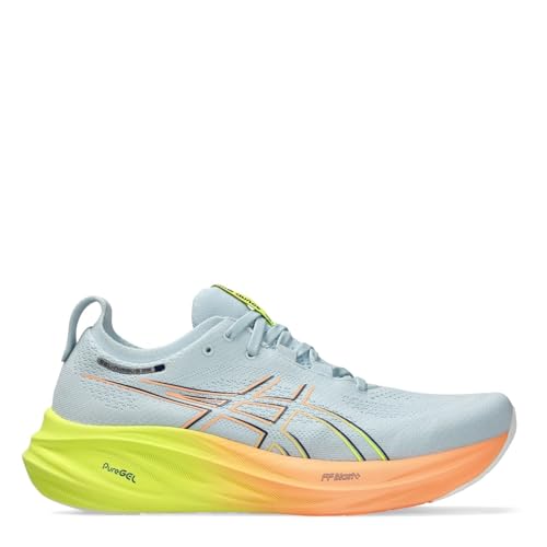 ASICS Tênis de corrida masculino Gel-Nimbus 26, Cinza, 41