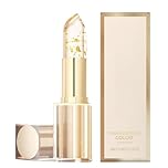 Transferproof Colour Changing Lipstick,Colour Changing Lip Balm with Gold Foil,Long Lasting 24 Hours Lipsticks,Non-Sticky Temperature Changing Lipstick,Hydrate and Nourish Glossy Shine Lip Gloss