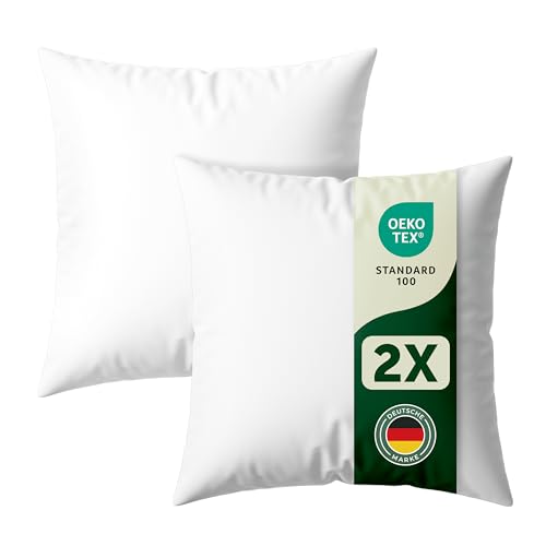 Blumtal Kissenfüllung 50x50 cm 2er - Oeko-TEX zertifizierte Kissen 50x50...