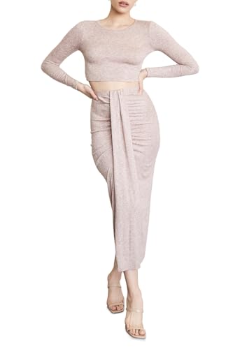 Forever 21 Women's Crop Top & Bodycon Midi Skirt Set