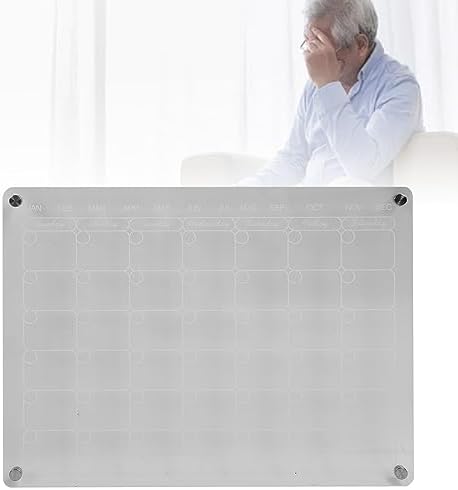 Magnetic Whiteboard Dry Erase, Magnetic Whiteboard with 6 Markers and Erase Refrigerator Dry Erase Board for Alzheimer Patients Kitchen Office School Notice Wall Message (Form
