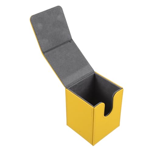 Toyvian Gelbe Magnetische Kartenaufbewahrungsbox
