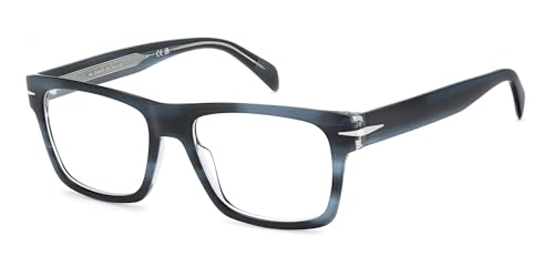 Lunettes David Beckham DB 7155 Striped Blue Crystal 53 de vue pour homme