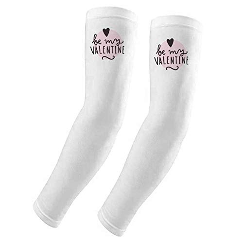 Housse de protection UV pour bras cyclisme manchette soleil rose motif citation