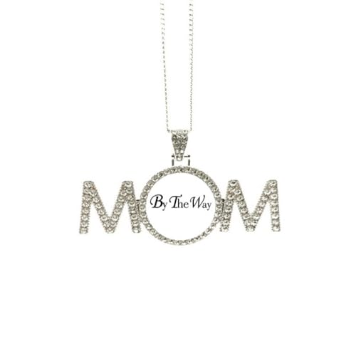 Collier pour maman gravé d'une citation un lien d'amour éternel en Art Déco