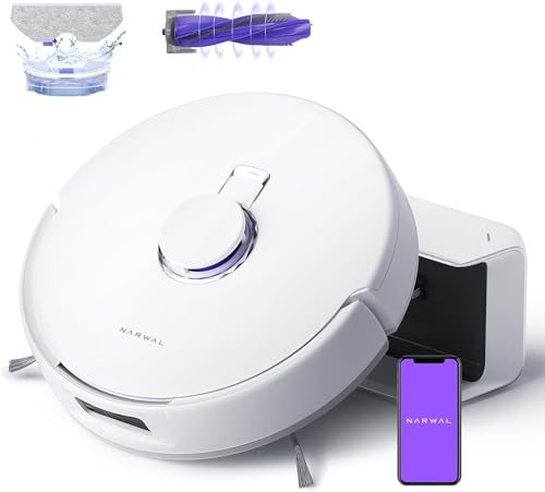 NARWAL Freo X Plus Saug- und Wischroboter Selbstentleerend, Verhedderungsfreie Schwebebürste,...