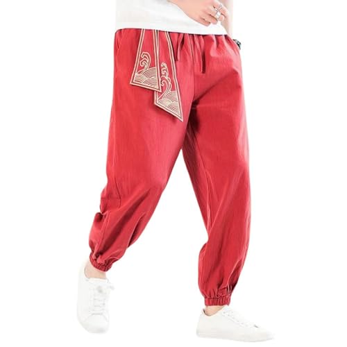 Jogging lanternes hommes : pantalon décontracté style chinois pour le week-end