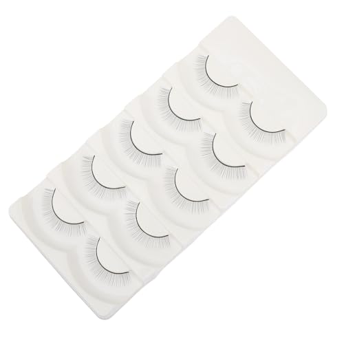 Homoyoyo 5 Pestañas Postizas de Simulación para Entrenamiento de Extensión Falsas Naturales para Maniquí Flexible para Principiantes Salones y