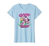 ディズニー グーフィー 映画 グーフ 部隊 ネオングループショット ポートレート Tシャツ