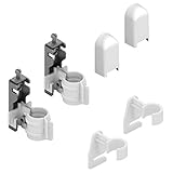 2 soportes de pared con dispositivo de seguridad anti-elevación
