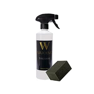 Waxximo tyre shine – bandenglans – Back to black wet look – Extreme hoogglans – 500ML – gebruik i.c.m. applicator pad of spons – voor alle banden en kunststof – met siliconen geen gel