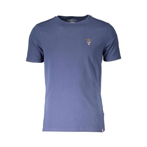 Tricot Homme Aeronautica Militare pull manches longues vêtement de marque bleu original