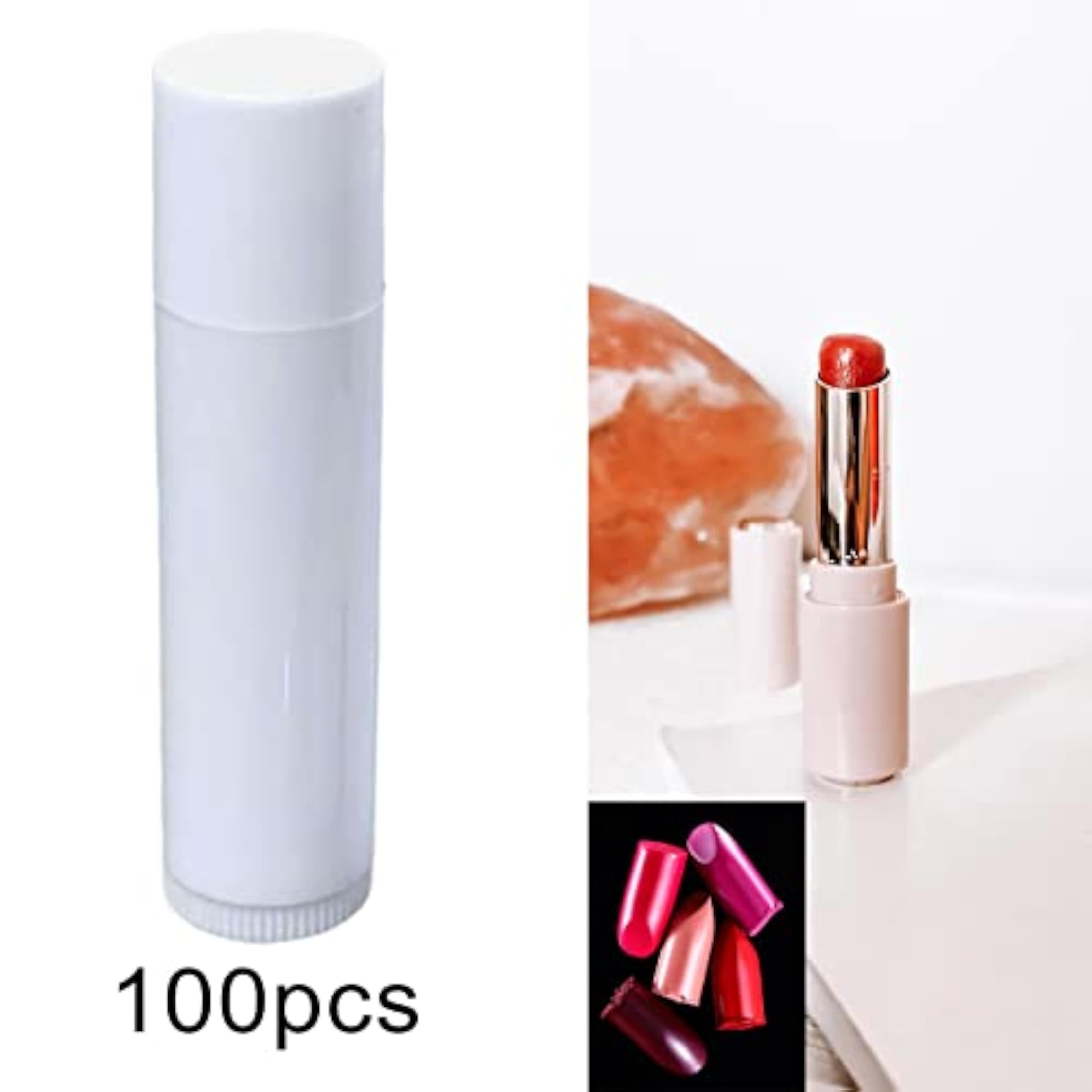 100x Lip Gloss Tubes DIY Mini for Valentine's Day