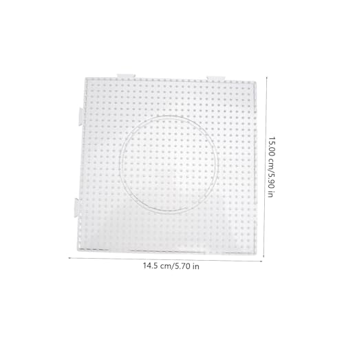 Abaodam 14 Peças Placa De Design De Pulseira Mini Contas De Fusão Artesanato Transparentes Pegboards