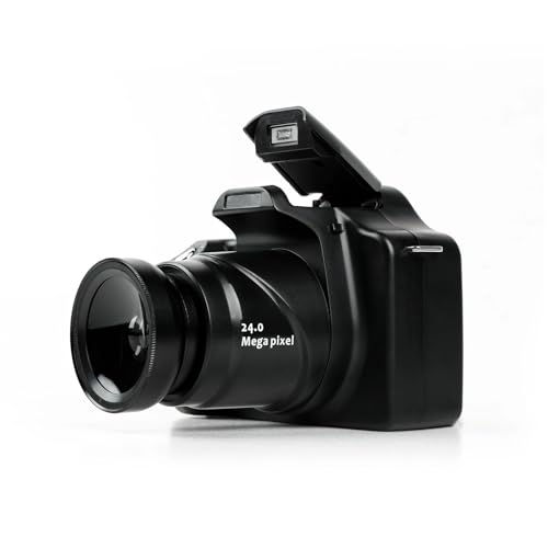 Appareil Photo Reflex Numérique HD 24MP avec Objectif Grand Angle