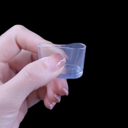 Protectores para patas de sillas con amortiguación transparente y base rectangular 6