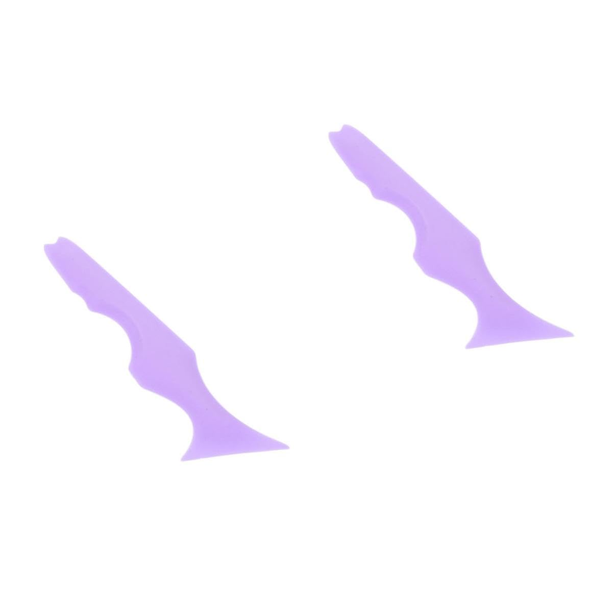 SOESFOUFU 2pcs Lipstick Makeup Tool Silicone Eyeliner Aid Multipurpose Makeup Applicator Eyeliner Stencils Perfect Present