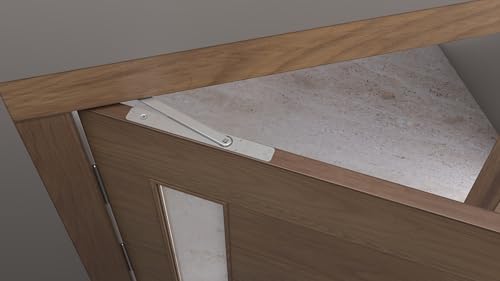 Image of Hettich HCS 600 Concealed Door Closer with Hold Open Slide Rail | Adjustable Speed | for Wooden & Steel Doors 60-200kg, Max Door Width 950-1400mm Width, 120 Opening Angle | Silver Finish