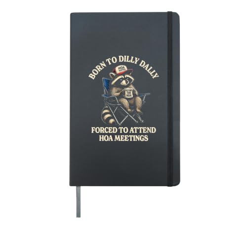 HOA Board Meeting Funny Anti Home Owners Association Hardcover Journal, Black