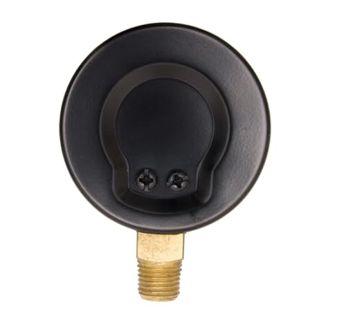 Manomètre de précision 2-1/2 po boîtier en acier noir robuste et fiable
