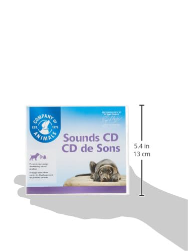 COMPANY OF ANIMALS Geräusch-CD für Hunde - Geräusche für die Desensibilisierung und Verhaltenstherapie. Beinhaltet Alltagsgeräusche wie z.B. Feuerwerk und Gewitter. Von Tierärzten empfohlen.