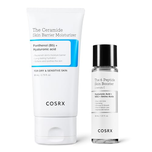 COSRX Skin Barrier Elevate Set - Ceramide Moisturizer 2.7 fl.oz + Miniature 6X Peptide Skin Booster Serum 1 fl.oz - image 1