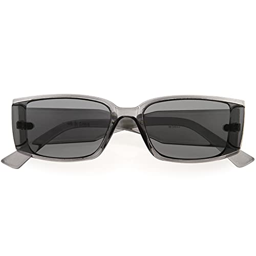 zeroUV - Sporty Chic Neutral Colored Lens Rectangle Sunglasses D275