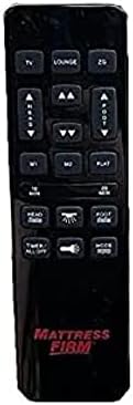 White Richmat wireless remote control with Mlily logo, showing various buttons for bed adjustment and features.