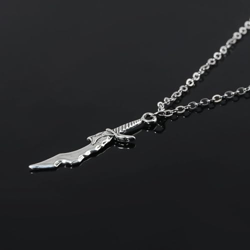 Solo Leveling Sung Jin-woo Sword Dagger Pendant Chain Necklace - Silver4