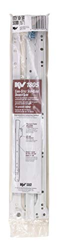 Knape & Vogt 1805H Wh 500 20" Euro Self Closing Drawer Slides #TOP1