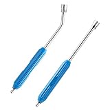 JOEJET Pressure Washer Extension Wand 17 Inch, Stainless Steel Power Washer Wand with Molded Grip, 30 Degree Curved Pressure Washer Wand for Gutter and Undercarriage, 1/4" Quick Connect, 2 Pack