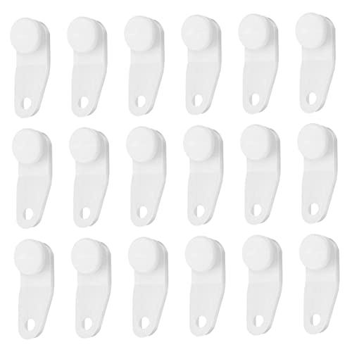 Ngbbby Diapositivas de Varilla Transversal para Cortina, Cortina de Ducha de Repuesto, Diapositivas transversales a presión, 100 Uds., Barra Transversal