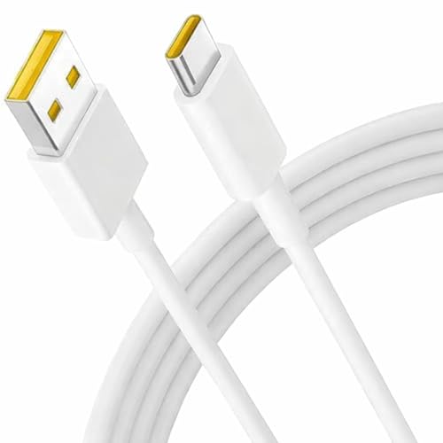 Image of Realme 80W Supervooc Type C Cable Compatible with Realme 16 Pro plus /GT 8 Pro /13 Pro Plus /12 Pro+ /12Pro /10 Pro+ /9 Pro /P4x /7 /P4 / 60 Pro /50 Pro, White