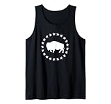 Men's Buffalo Bison White Stars Design