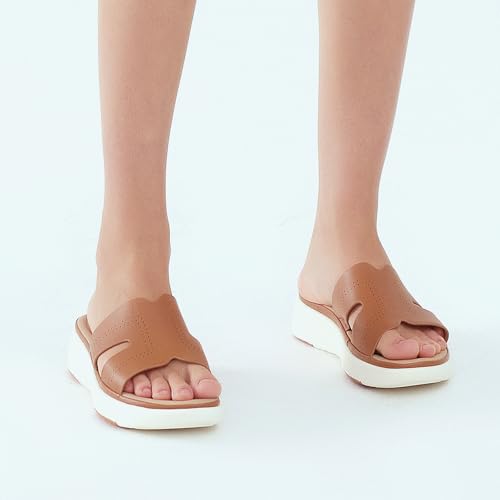 UBFEN Womens Platform Sandals Comfortable Walking Slide Soft Cushioning Footbed Casual Dressy Wedge Sandals2