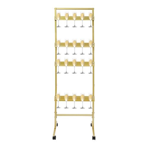 ARPITUYN �V�����p���O���X�z���_�[ �p�[�e�B�[�p 4�i���^���V�����p���E�H�[���z���_�[ �f�B�X�v���C�X�^���h �O���X20���[ ���C���O���X���b�N �f�B�X�v���C�r�t�����b�N �L���X�^�[�t�� �z�[���z�e���p (�S�[���h)