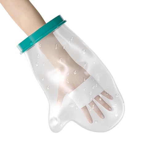 PCVANLEY Revestimento reutilizável impermeável para mão de adulto para chuveiro, adequado para uso durante a lavagem, casa de banho e chuveiro, fornecendo proteção impermeável para emplastros e