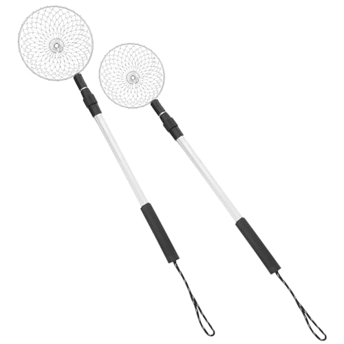 Kisangel 2Pcs Portable Beach Sand Sifter Durable Shovel and Mesh Scooper for Shell Collecting Conch Picking and Sand Filtering for Beach Adventures