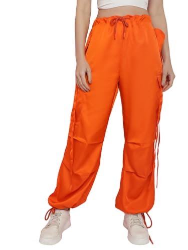 Image of KOTTY Women's High Rise Relaxed || Straight || Joggers Fit Cargo's for Pants || Trousers