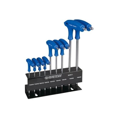 Juego De Llaves Torx Con Mango En L T10-T50 Sobre Rack