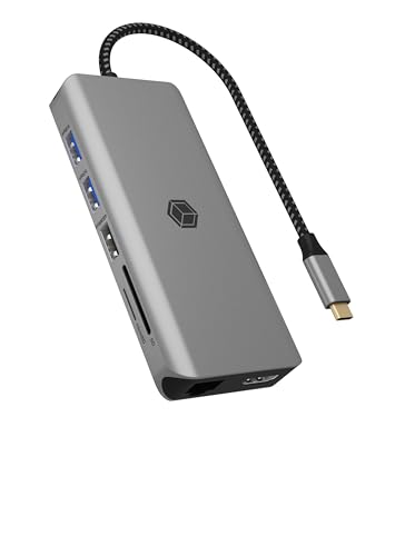 Station d'accueil IB-DK4061-CPD double HDMI 4K hub USB 3.0 Ethernet