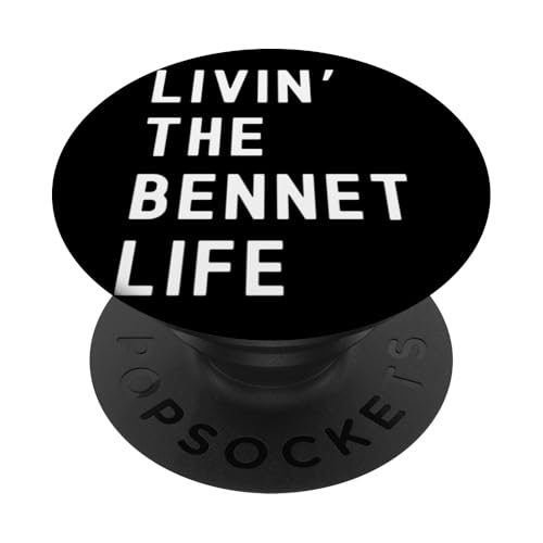 Bennet viviendo la vida de Bennet Nombre Divertido PopSockets PopGrip Adhesivo