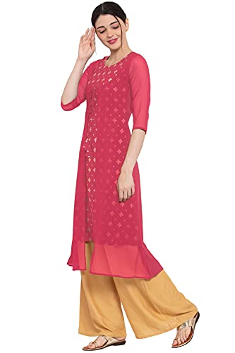 Image of ALC Creation Women's Crepe Printed A-Line Kurti