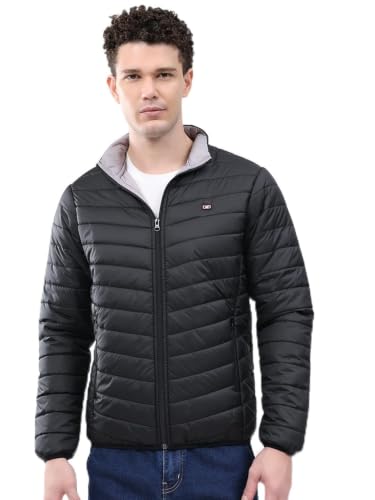 Image of Monte Carlo Mens Regular Fit Full Sleeve Solid Collar Winter Jacket (Pack Of 1)