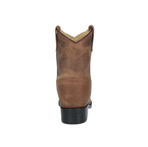 Smoky+Mountain+Toddler-Boys%27+Roper+Western+Boot+Round+Toe+Brown+4.5+D(M)+US4