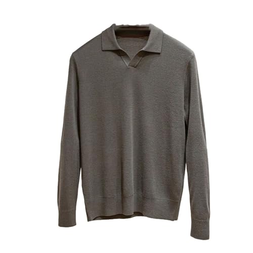 Men's Cashmere Wool Blend Knitted Sweater Seagull Neck Base Layer Winter Casual Comfortable Warm Top