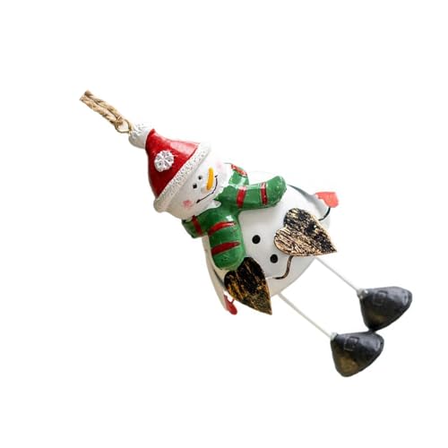 Zuoeay Figure di renna di Babbo Natale in ferro resina per decorazione natalizia per uso interno figura del partito renna appeso di Natale